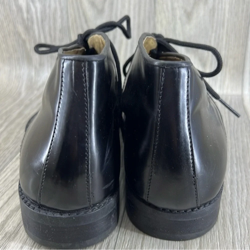 Cable & Co Black Leather Chukka Boots for Men